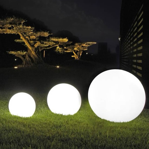 Lumières extérieures LED boule de jardin lumières télécommande plancher rue pelouse lampe piscine éclairage de mariage décoration ► Photo 1/6