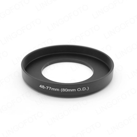 Pour boîte mate de 80mm ou filtres de 77mm, etc., anneau d'adaptation de filtre avec 80mm O.D, 48/49/52/55/58/60/62/67/72/77-77mm ► Photo 1/3