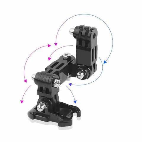 Ensemble d'accessoires de casque latéral avant Support de Base de boucle en forme de J pour GoPro Hero 5 6 7 4 Xiaomi Yi 4K SJCAM Go Pro nouveau ► Photo 1/6