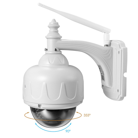 Caméra de surveillance extérieure PTZ IP Wifi hd 2mp/1080P, dispositif de sécurité sans fil, étanche, avec Zoom optique x5, Audio bidirectionnel, application Mobile à distance ► Photo 1/6