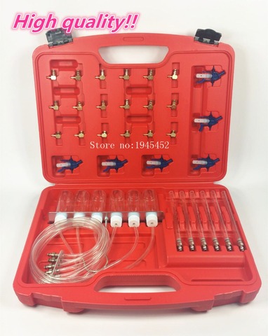 Diesel Common Rail Injecteur Débitmètre Avec 24 Adaptateurs Carburant Ligne Test Testeur/Diagnostic Tool Set 6 injecteurs testés ensemble ► Photo 1/6