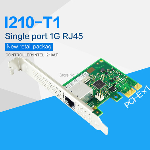 FANMI – carte réseau Ethernet Gigabit I210T1 (NIC), PORT unique RJ45 PCI Express 2.1x1, contrôleur Intel i210 ► Photo 1/4