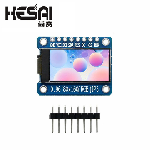 Module LCD SPI HD 65K, écran IPS 0.96 pouces, 7P, 80x160 P, lecteur IC ST7735 (non OLED) ► Photo 1/4