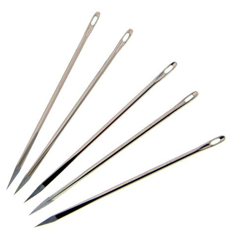 Aiguilles triangulaires cuir 1.6x58mm | En acier inoxydable, couture, fournitures de couture, outils de bricolage faits main ► Photo 1/5