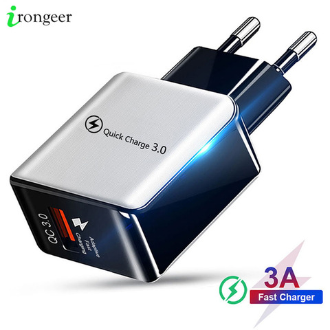 18W Charge rapide 3.0 mur USB adaptateur de Charge rapide pour iPhone 11 Pro Max ue/US Plug chargeur de téléphone portable pour Huawei Mate 30 Pro ► Photo 1/6