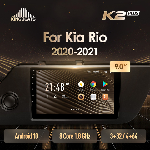 KingBeats Android octa-core unité de tête HU 4G dans le tableau de bord autoradio multimédia lecteur vidéo Navigation GPS pour Kia Rio 4 IV FB 2022 - 2022 pas de dvd 2 din Double Din Android autoradio 2din ► Photo 1/6