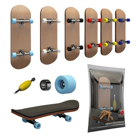 Doigt SkateBoard en bois touche jouet Stents professionnels doigt patin ensemble nouveauté enfants cadeau de noël ► Photo 1/6