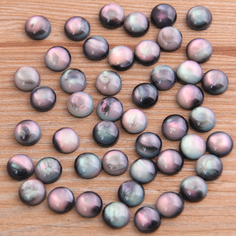 Cabochons en résine à dos plat, Double couleur, Style minerai naturel, pour Bracelet boucles d'oreilles, 40 pièces 8-20mm, nouveau produit 2022 ► Photo 1/6