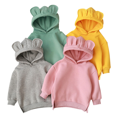 Nouveau Style infantile bébé garçons filles vêtements enfants enfants vêtements à capuche chemise mignon coton manteau chaud à manches longues veste pour les filles ► Photo 1/6