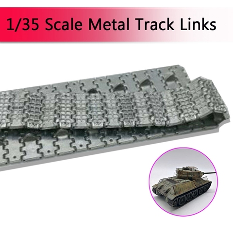 Maillons de rail en métal à l'échelle 1/35 pour tous les modèles de réservoir 1/35 T-34/85 avec goupille en métal à assembler SX35002 ► Photo 1/5
