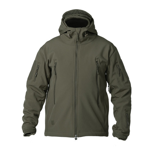 Extérieur peau de requin doux coquille veste hommes camping imperméable coupe-vent chandail sport tactique respirant super élasticité manteau ► Photo 1/6