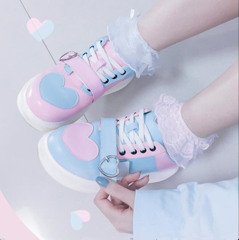 Lo Harajuku étudiant fille faible aide nœud papillon princesse Kawaii fille femmes chaussures japonais doux Lolita chaussures thé fête Cos Loli ► Photo 1/6