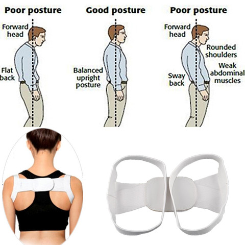 Correcteur de Posture facile à utiliser, attelle dorsale, soutien des épaules, ceinture droite, clavicule, colonne vertébrale, soulagement de la douleur, unisexe ► Photo 1/6