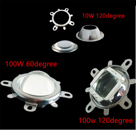 10W 20W 30W 50W 70W 100W lumière LED intégré objectif 44mm + collimateur réflecteur 50mm + support fixe 60/120 degrés ► Photo 1/3