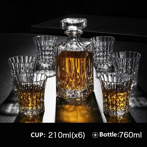 Russie Vodka décanteur whisky bouteille cristal verre vin bière conteneurs verre bouteille verre tasse maison Bar outils décoration ► Photo 1/6