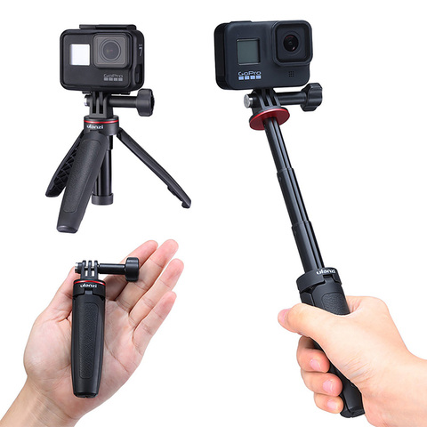 ULANZI MT-09 Gopro Action caméra poignée Mini trépied Extension support de trépied montage poignée pour Gopro Hero 5/67/8 noir Sport Cam ► Photo 1/6