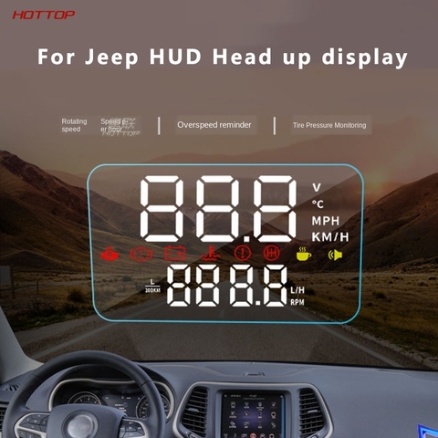 Affichage tête haute pour Jeep Cherokee, pour Grand Commander Renegade Wrangler Rubicon HUD, Modification tête haute ► Photo 1/6