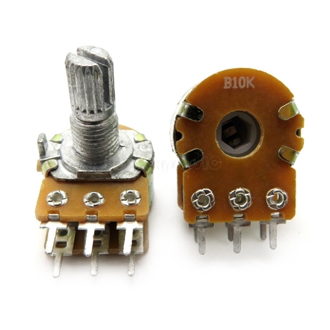 5 pcs/lot B1K B2K B5K B10K B20K B50K B100K B500K B1M 6Pin Arbre WH148 Potentiomètre 1K 2K 5K 10K 20K 50K 100K 500K 1M ► Photo 1/6