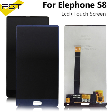 Ensemble écran tactile LCD de 6.0 pouces, pièces de réparation + outils + adhésif pour téléphone portable Elephone S8 ► Photo 1/6