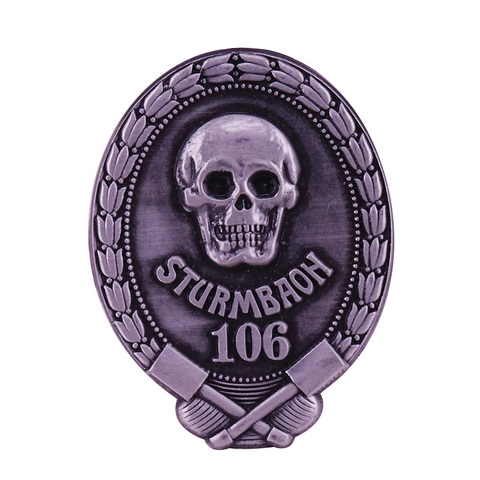 Sturmbaon 106 Totenkopf Badge WW2 guerre allemande Militaria broche broches alliés Militaria prix ► Photo 1/6