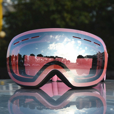 Lunettes de Ski antibuée, Protection UV400, pour Snowboard, pour homme et femme, masque de Sport de plein air ► Photo 1/6