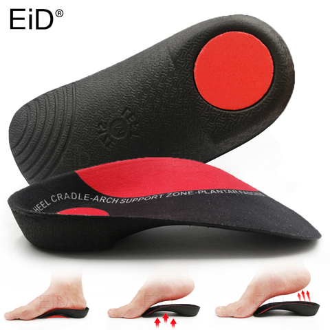 EiD 3/4 – semelles orthopédiques pour hommes et femmes, Support d'arc, pieds plats, semelles intérieures, chaussures orthopédiques, douleur au talon, fasciite plantaire, soins des pieds ► Photo 1/6