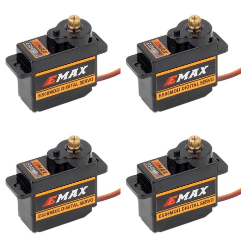 1/2/4 pièces d'origine EMAX ES08MDII ES08MD II Servo numérique 12g/ 2.4kg/Mini engrenage métallique à grande vitesse pour drone de course ► Photo 1/5