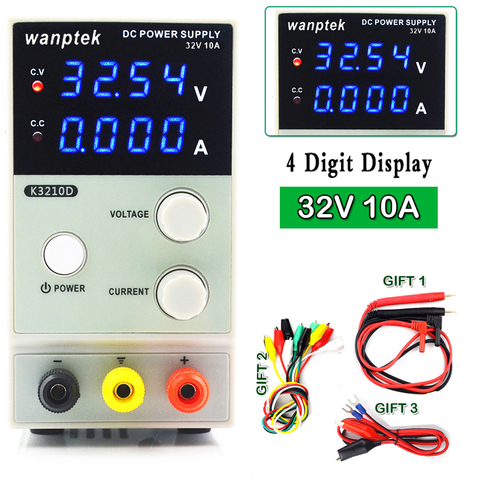 Alimentation électrique réglable 32V 10a DC, Mini régulateur de tension d'alimentation de laboratoire avec affichage à 4 chiffres, version améliorée K3010D ► Photo 1/6