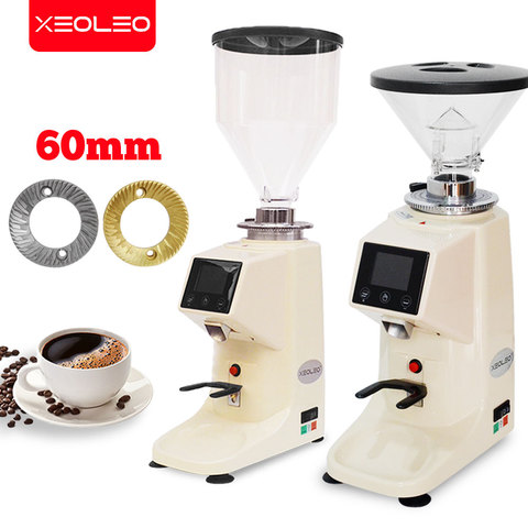 XEOLEO – moulin à café électrique 200W, en alliage d'aluminium fin, avec écran numérique et chronométrage quantitatif ► Photo 1/6