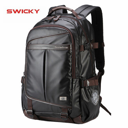 SWICKY – sac à dos multifonction pour hommes, sacoche fashion étanche pour voyage d'affaires avec ordinateur portable 15.6 pouces ► Photo 1/6