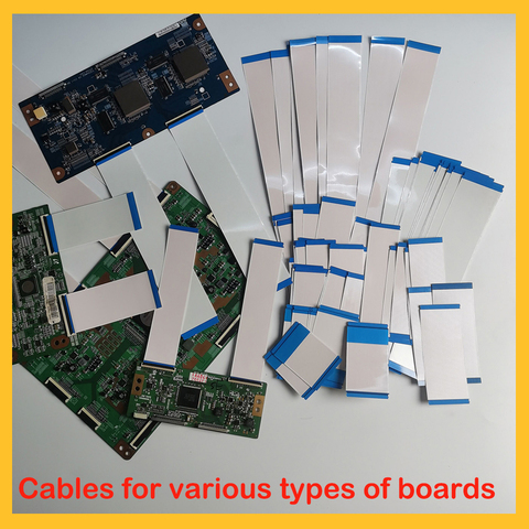 Câbles flexibles pour différents types de cartes qui correspondent à différents types de cartes (câble flexible à ruban plat) ► Photo 1/6