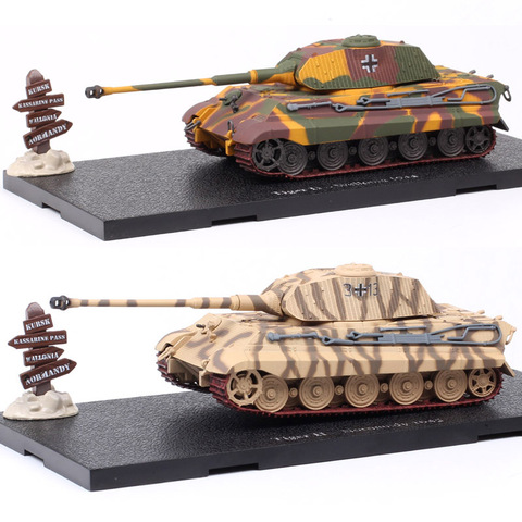 Figurines de véhicules militaires Atlas à l'échelle de la seconde guerre mondiale, tank Royal King Tiger Ausf, Diecasts & Toy, modèles de voitures de loisirs, cadeaux de style nordique, Kursk, bali, 1/72 ► Photo 1/6