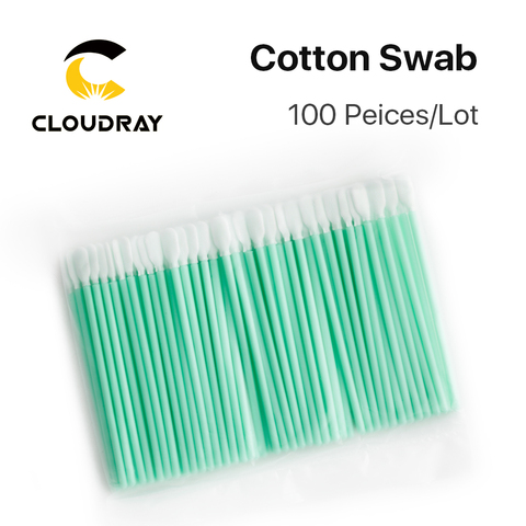 Cloudray – coton-tige non tissé, 100 pièces/lot, 100mm 160mm 121mm, anti-poussière, pour lentille de mise au point propre et fenêtres protectrices ► Photo 1/5