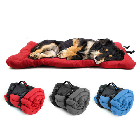 Chien lit couverture Portable chien coussin tapis imperméable extérieur chenil pliable lits pour animaux de compagnie canapé pour petits grands chiens ► Photo 1/6