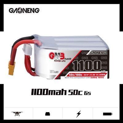 GNB GAONENG – batterie au Lithium UAV, 1100mAh, 2 / 3 / 4 / 5/6S, 50/100C, 4 axes, pour avion, télécommande ► Photo 1/6