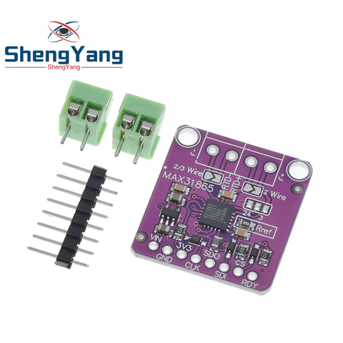 Panneau convertisseur numérique MAX31865 PT100 à PT1000, Module amplificateur de capteur de température et de Thermocouple 3.3V/5V pour Arduino ► Photo 1/6