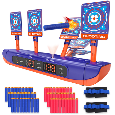 Pour Nerf pistolets balles tir cible 4 Modes numérique score Auto réinitialisation cible enfants tir jeu jouets haute précision score ► Photo 1/1