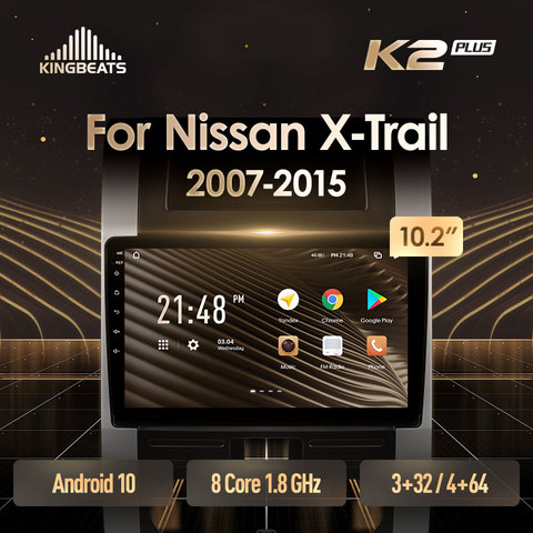 KingBeats Android 10 octa-core tête unité HU 4G en tableau de bord autoradio multimédia lecteur vidéo Navigation GPS pour Nissan x-trail X Trail 2 T31 2007 - 2015 pas de dvd 2 din Double voiture Android stéréo 2din ► Photo 1/6