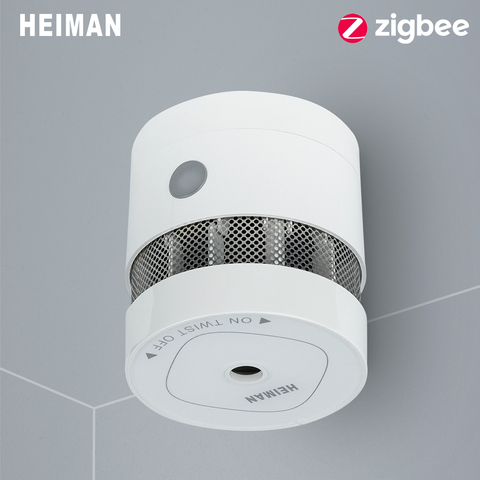 HEIMAN Zigbee 3.0 détecteur de fumée d'alarme incendie système de maison intelligente 2.4GHz haute sensibilité capteur de prévention de sécurité livraison gratuite ► Photo 1/6