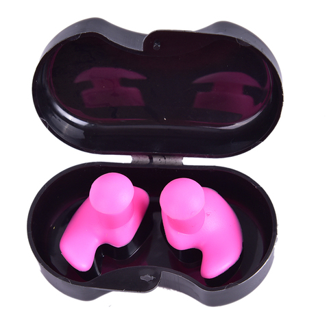 1 paire plongée Sports nautiques natation accessoires avec boîte de collecte doux étanche bouchons d'oreilles anti-poussière oreille Silicone Sport bouchons ► Photo 1/6