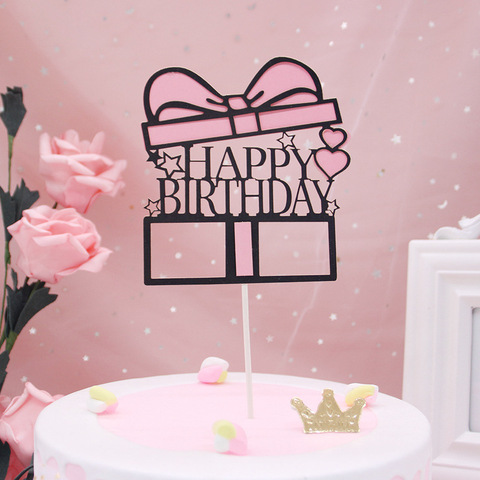 Décoration de gâteau en forme de coeur et de diamant pour anniversaire de bébé fille, nouvelle collection de décorations de Cupcake pour fête prénatale ► Photo 1/5