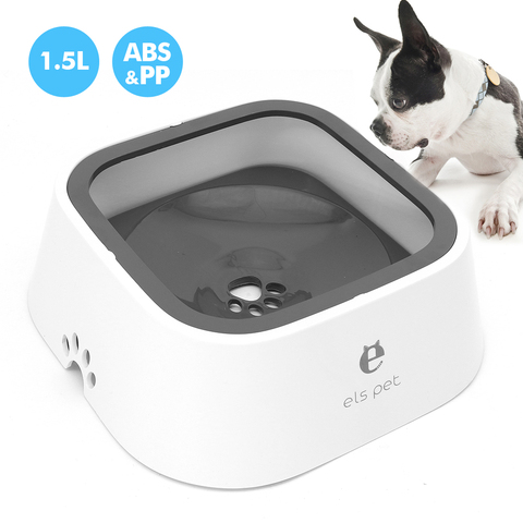 Bol d'eau Portable flottant de 1,5 l pour animaux de compagnie, bol pour chiens et chats, sans déversement, distributeur distributeur d'eau, fontaine d'eau pour animaux de compagnie ► Photo 1/6