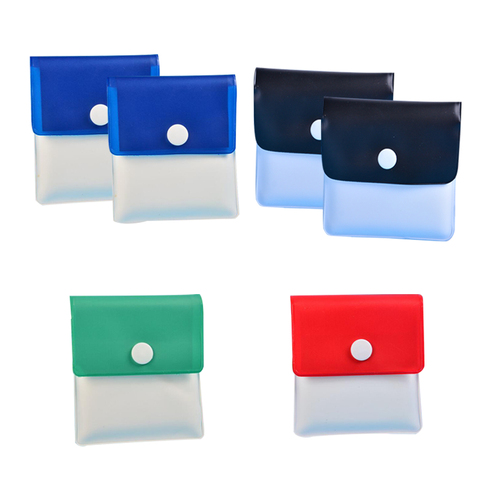 Pochette de cendrier de poche Portable en PVC réutilisable, porte-monnaie pour voiture/maison 7,8x8cm 6 pièces ► Photo 1/6