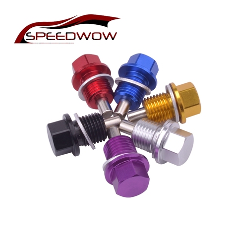 SPEEDWOW M14 * 1.5 Magnétique Carter D'huile Écrou Vidange Bouchon D'huile À Vis De Vidange D'huile Magnétique Bouchon D'huile Écrou JDM Pour ford Honda Livraison Gratuite ► Photo 1/6