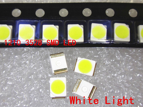 1000 pièces 3528 blanc rouge vert bleu jaune chaud blanc froid blanc Super lumineux Diode lumineuse 1210 SMD LED ► Photo 1/4