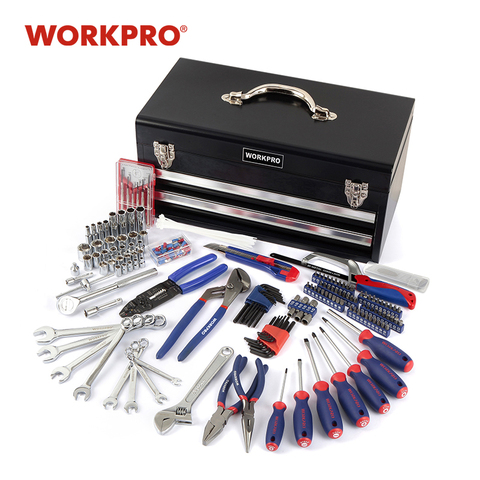 WORKPRO 239PC ensemble d'outils maison réparation ensemble d'outils mécanique outils boîte à outils en métal ► Photo 1/6