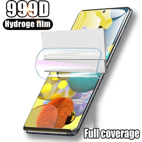 Protecteur d'écran pour Samsung Galaxy A10 A20 A30 A40 A70 A80 A90, Film Hydrogel 999D ► Photo 1/6