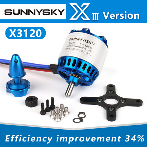 SUNNYSKY – moteur sans balais pour quadrirotor RC, avion à ailes fixes, X3120-III 585KV 760KV 880KV 1025KV ► Photo 1/6