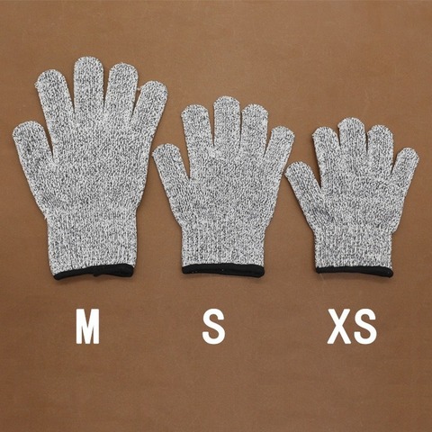 Gants anti-rayures et antidérapants de classe 5 S/M/XS, résistants aux coupures, pour le travail du bois, la cuisine, le jardin et la pêche ► Photo 1/5