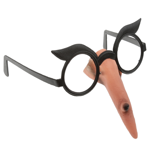 Lunettes de sorcière pour adultes Halloween | Nez, sans lentille, tenue fantaisie, accessoire de fête ► Photo 1/6